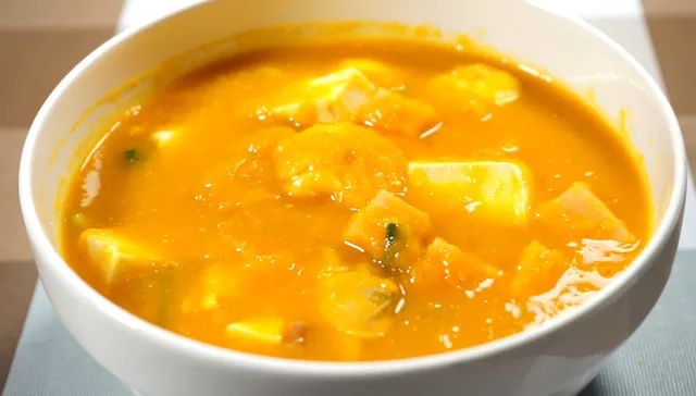 海鮮豆腐南瓜拌飯 海鮮豆腐南瓜拌飯